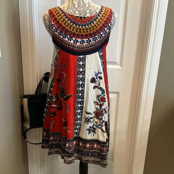 Anthropologie Mauve Cirque swing dress. - Picture 6 of 11